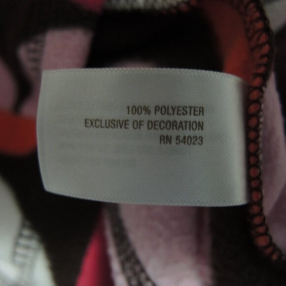 4/$25 Girl Bundle 2 Fleece 1/4 Zip Jackets Gray Leopard Large Colorful Dots Sz M - Picture 6 of 12